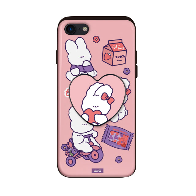 [카드+♥톡]딸기토끼 휴대폰케이스 에어팟케이스