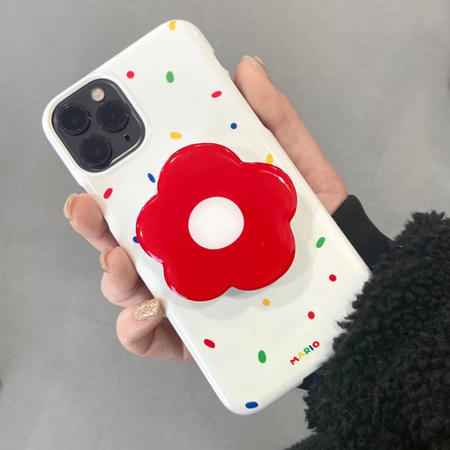 [하드+모양톡]빨강꽃 휴대폰케이스 에어팟케이스